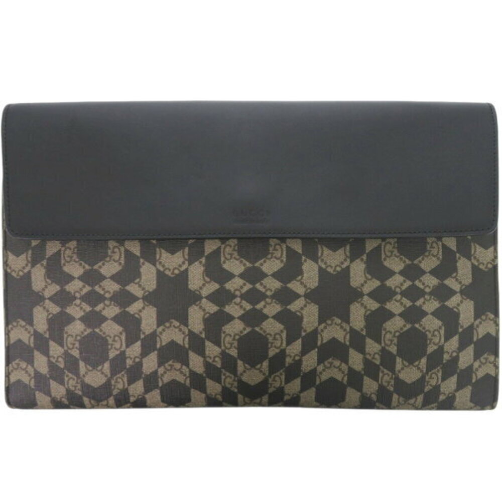 Gucci Kaleido Star GG Leather Beige Clutch Bag